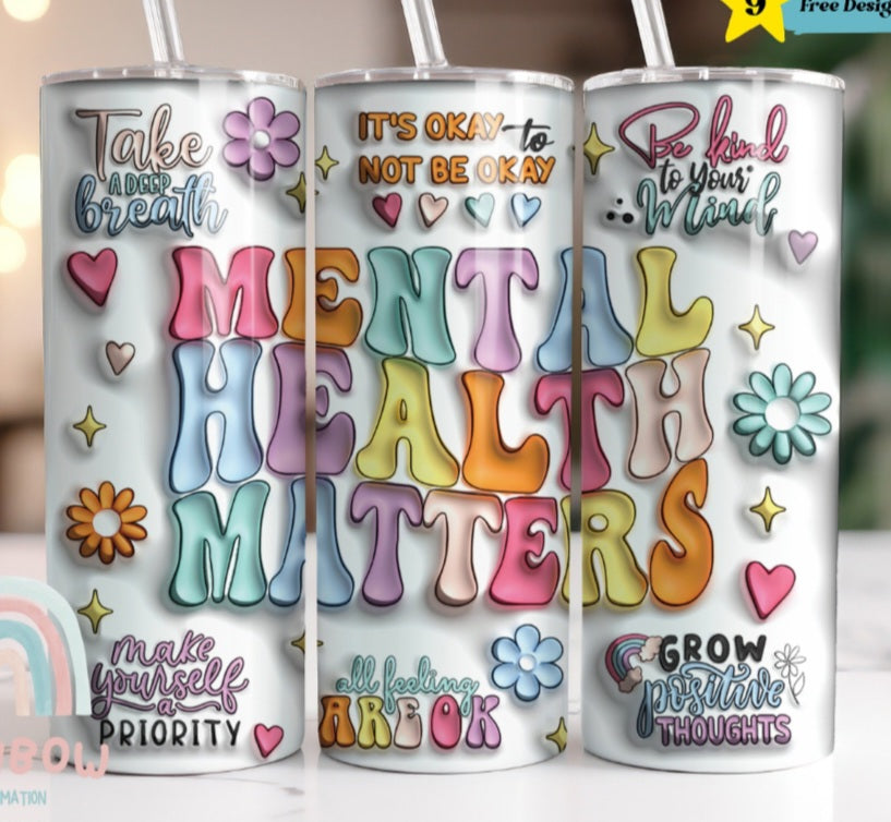 Mental health 20oz tumbler