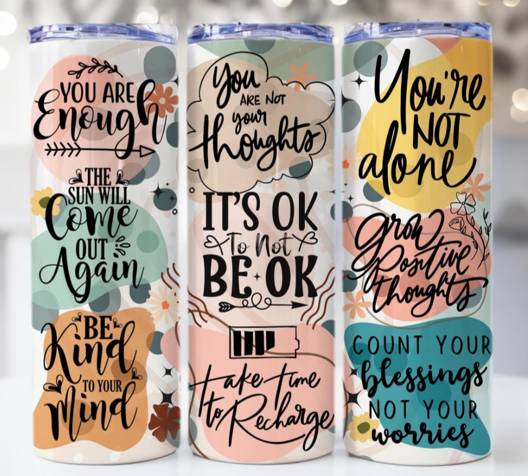 Mental health 20oz tumbler