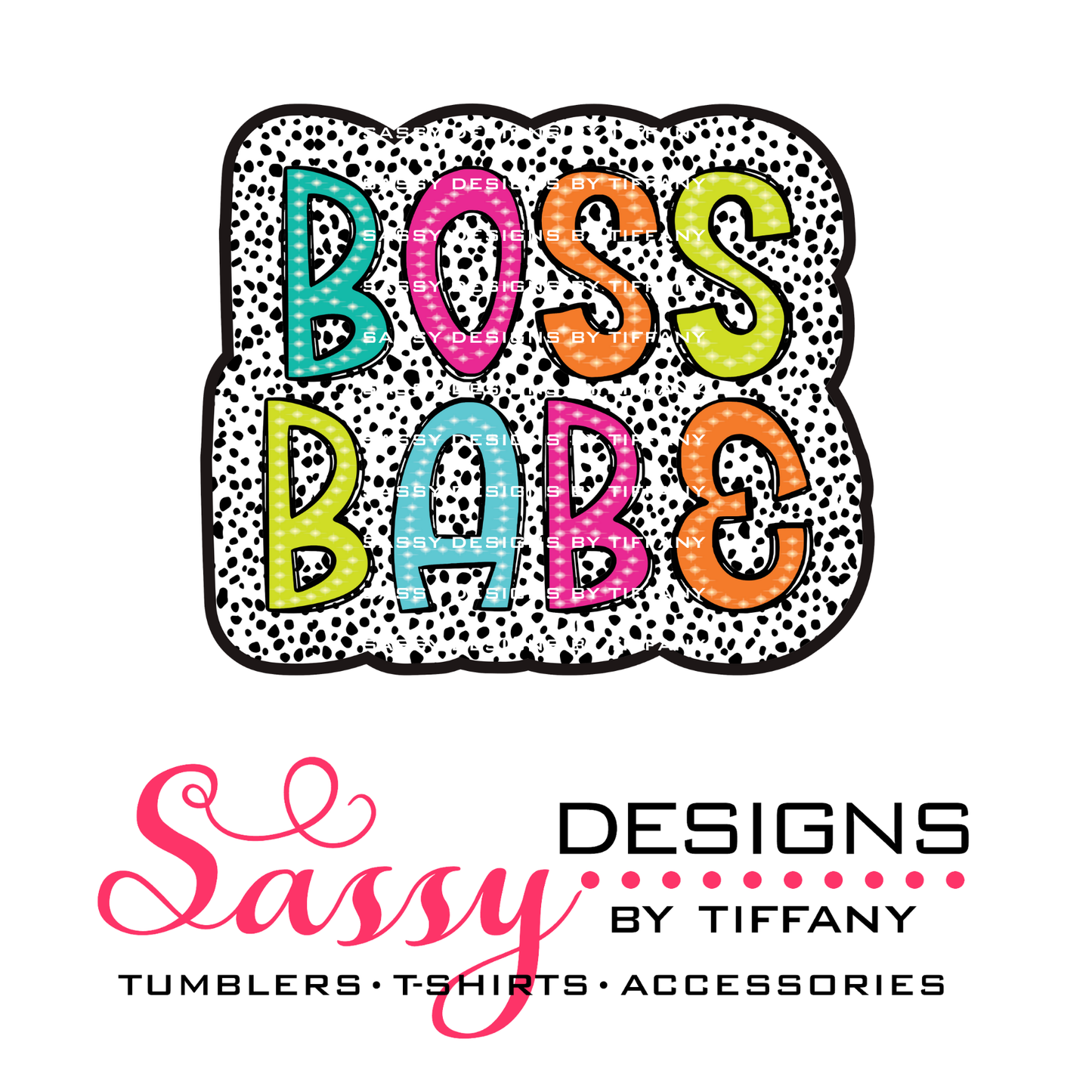 Boss Babe Neon Dalmatian