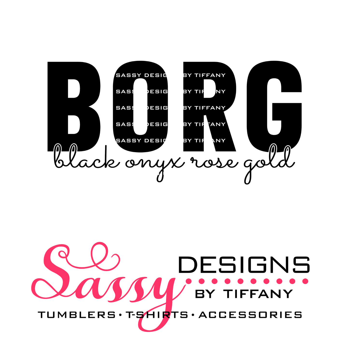 B.O.R.G Black Onyx Rose Gold