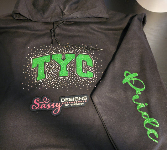 TYC Pride Rhinestone Hooded Sweatshirt